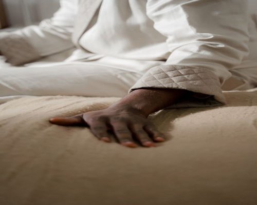 Person resting at home after an everyday routine